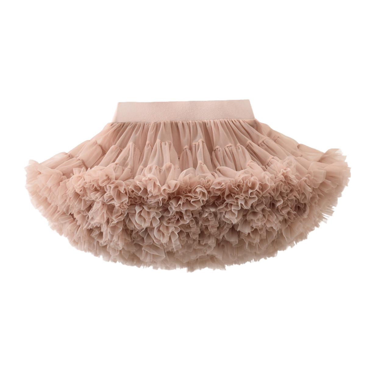 Layered Ruffle Tulle Skirt – Dusty Pink