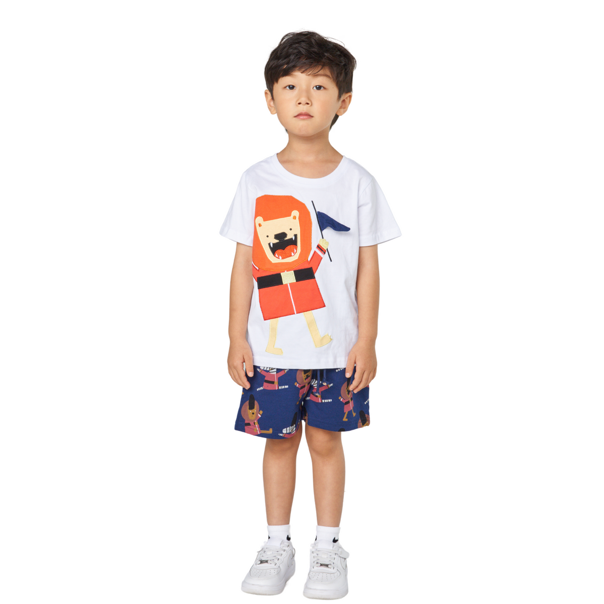 Lion Guard T-Shirt and Shorts Set – White and Navy