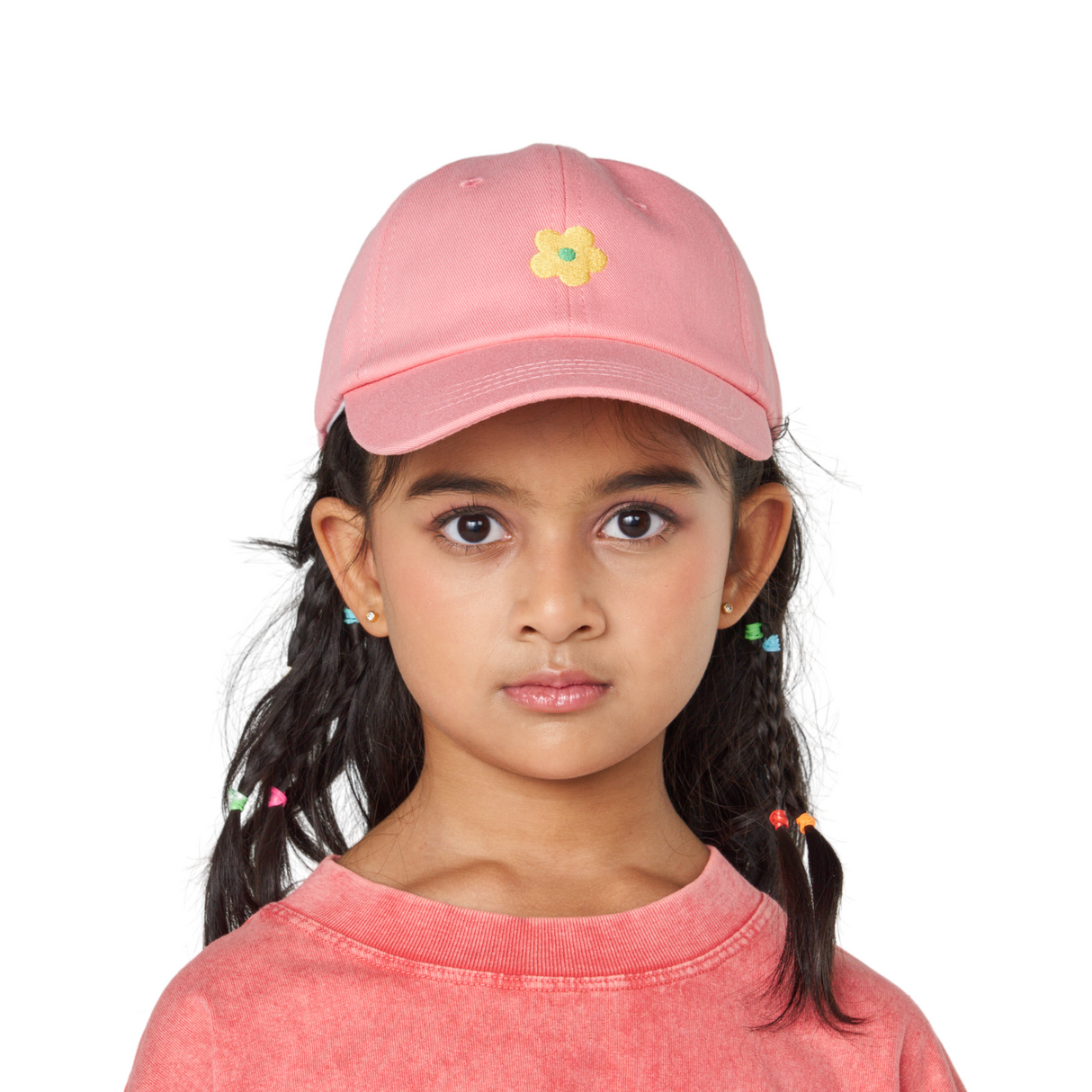 Mini Flower Baseball Cap – Pink