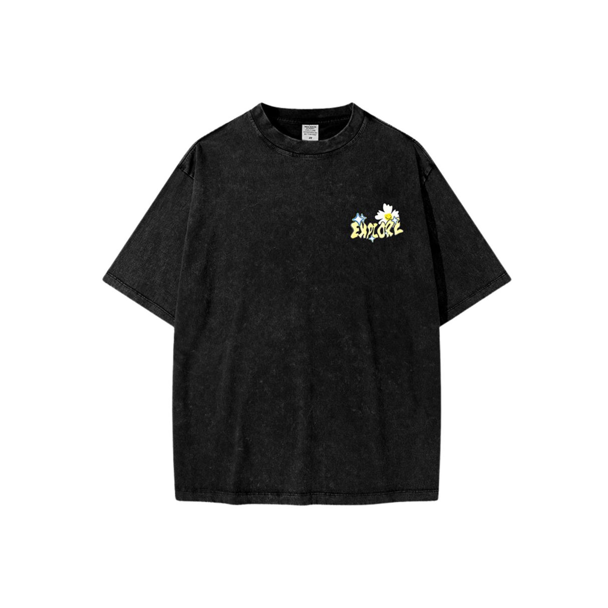 Mini Graphic Tee – Washed Black