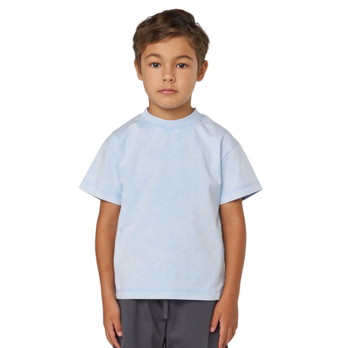 Vintage Wash Tee – Sky Blue