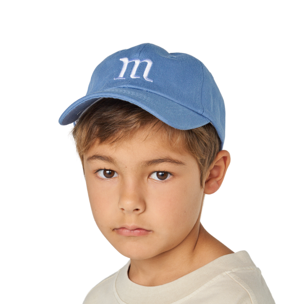 Monogram M Baseball Cap – Blue