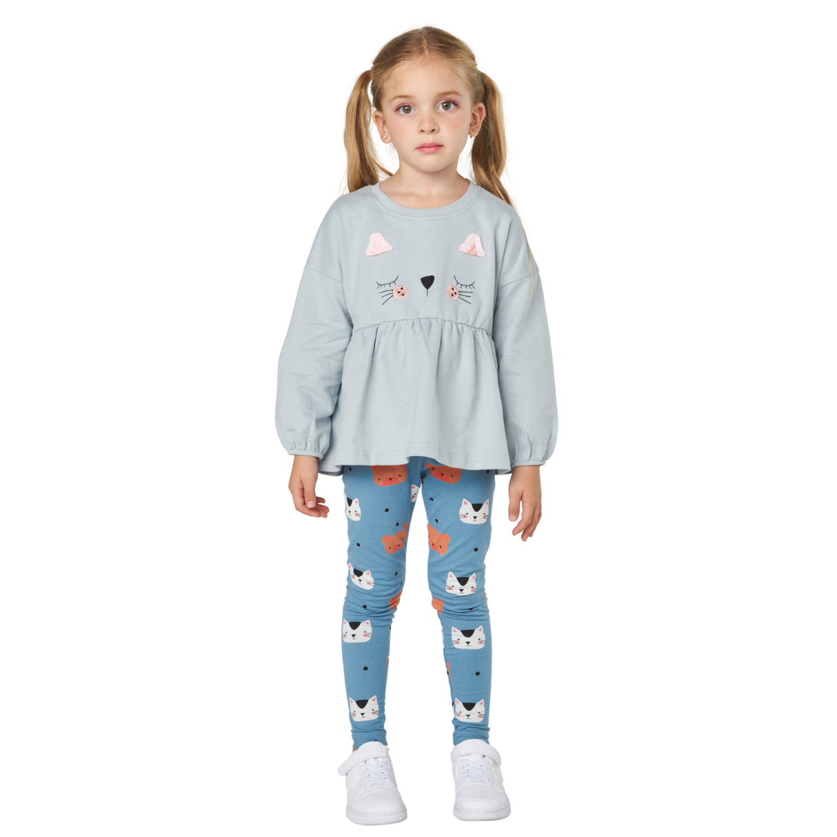 Cat Party Leggings – Blue