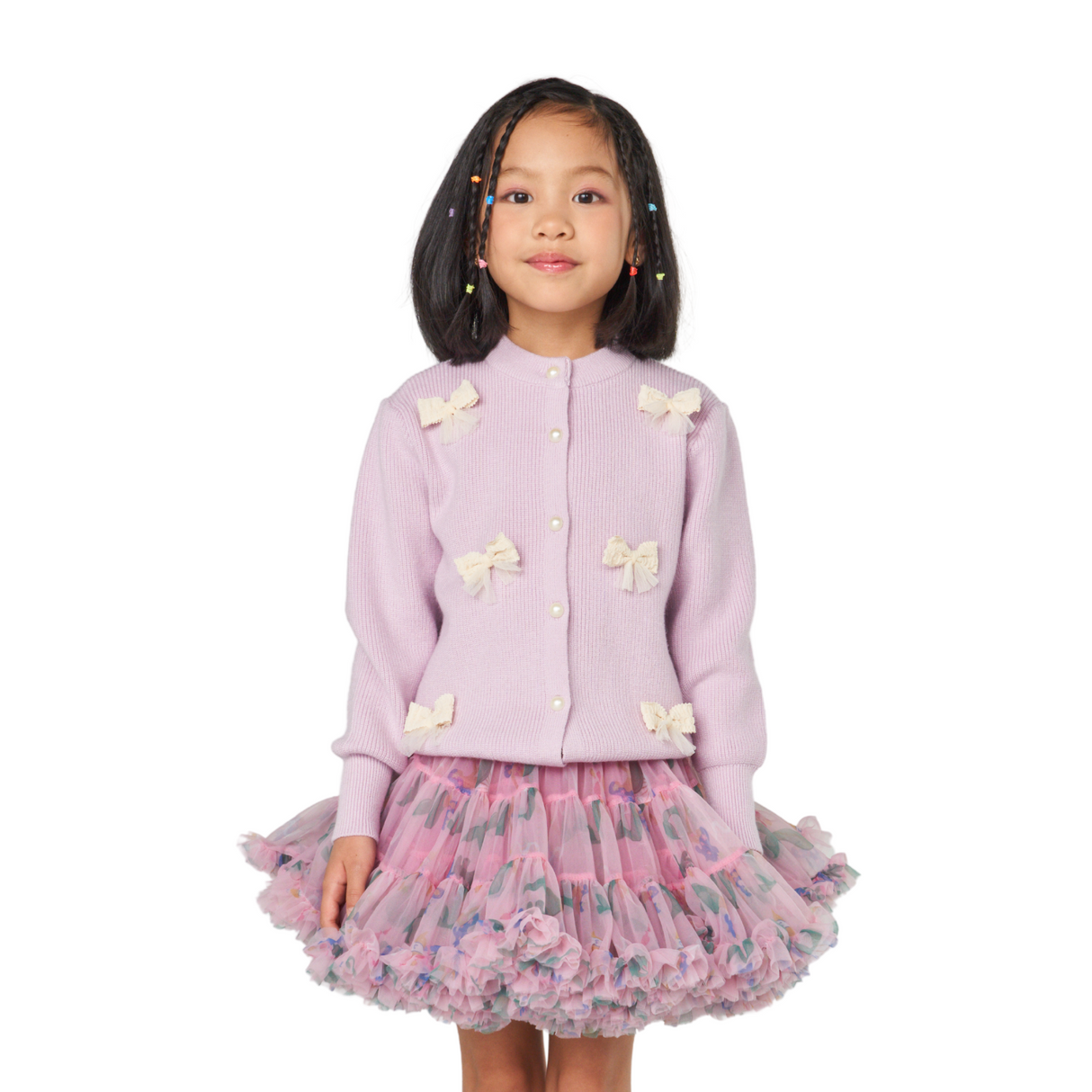 Floral Ruffle Tutu Skirt – Pink Bloom