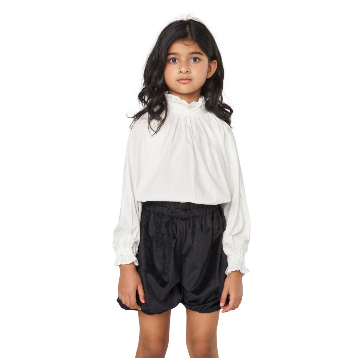 Bubble Satin Shorts – Black