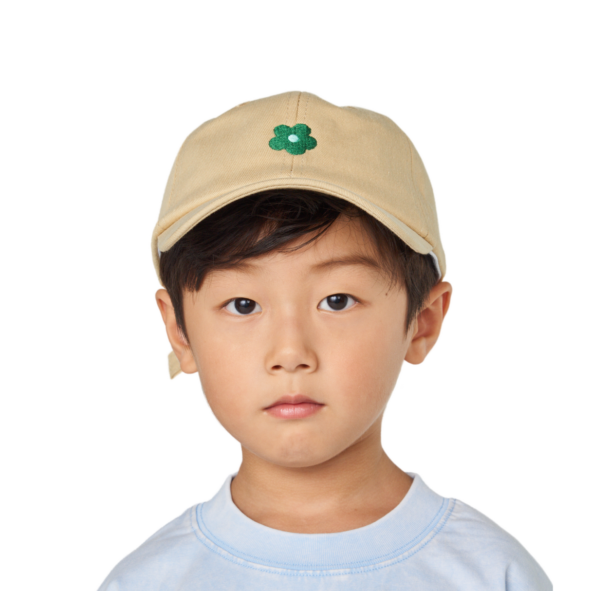 Mini Flower Baseball Cap – Beige