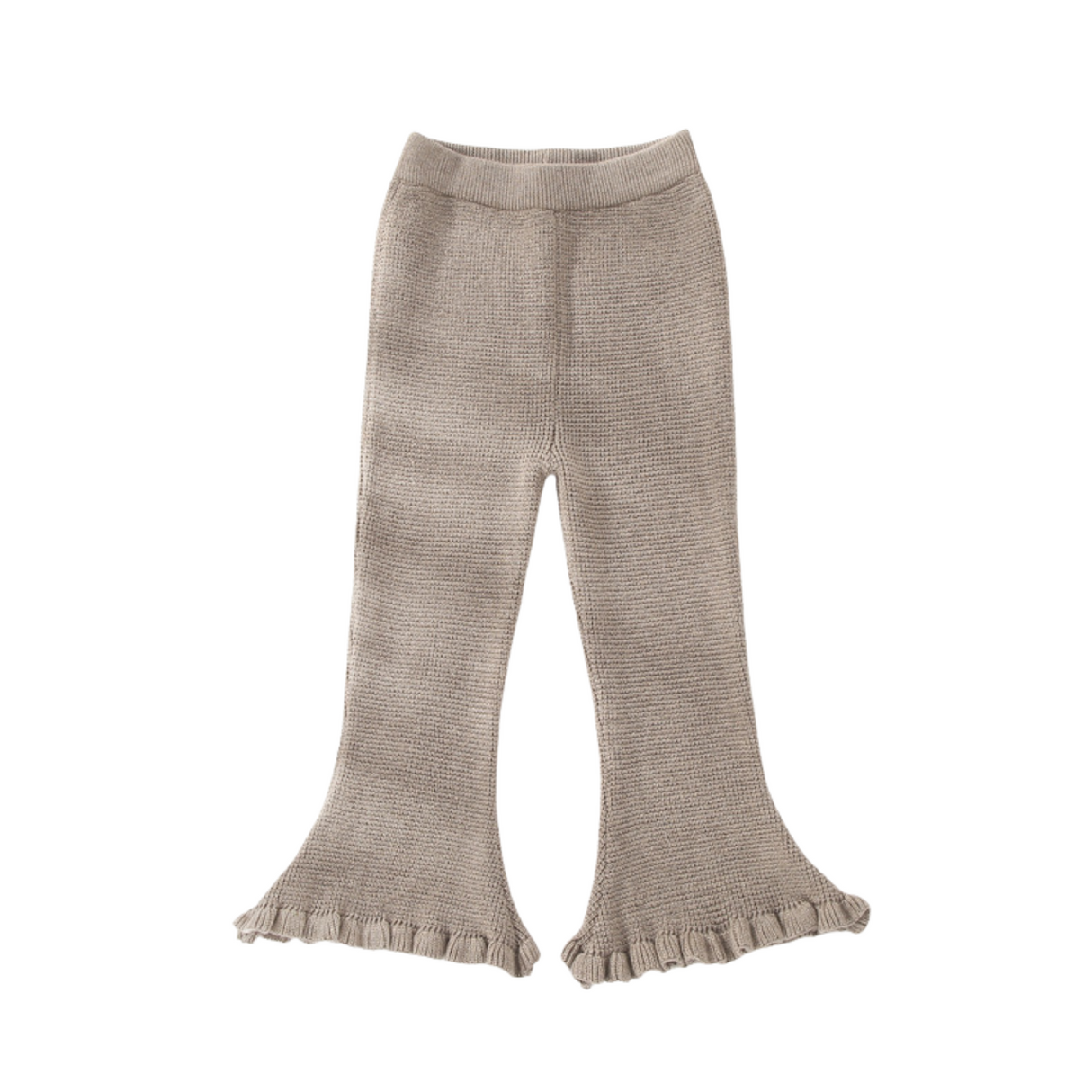 Ribbed Knit Flare Pants – Cocoa
