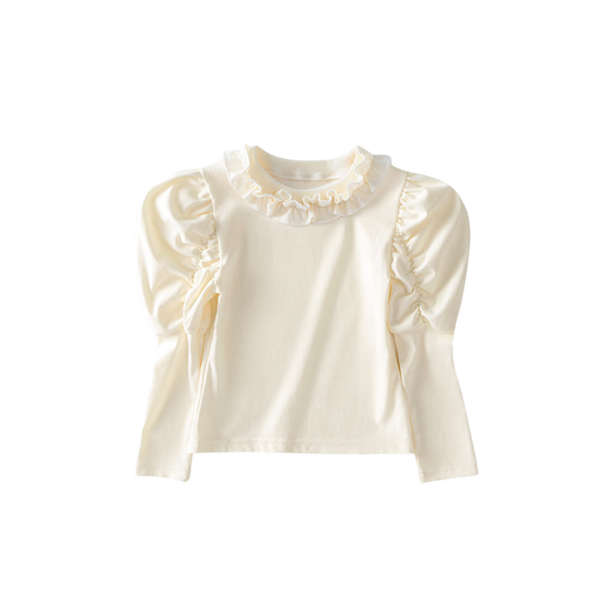 Ruffle Mock Neck Top – Ivory