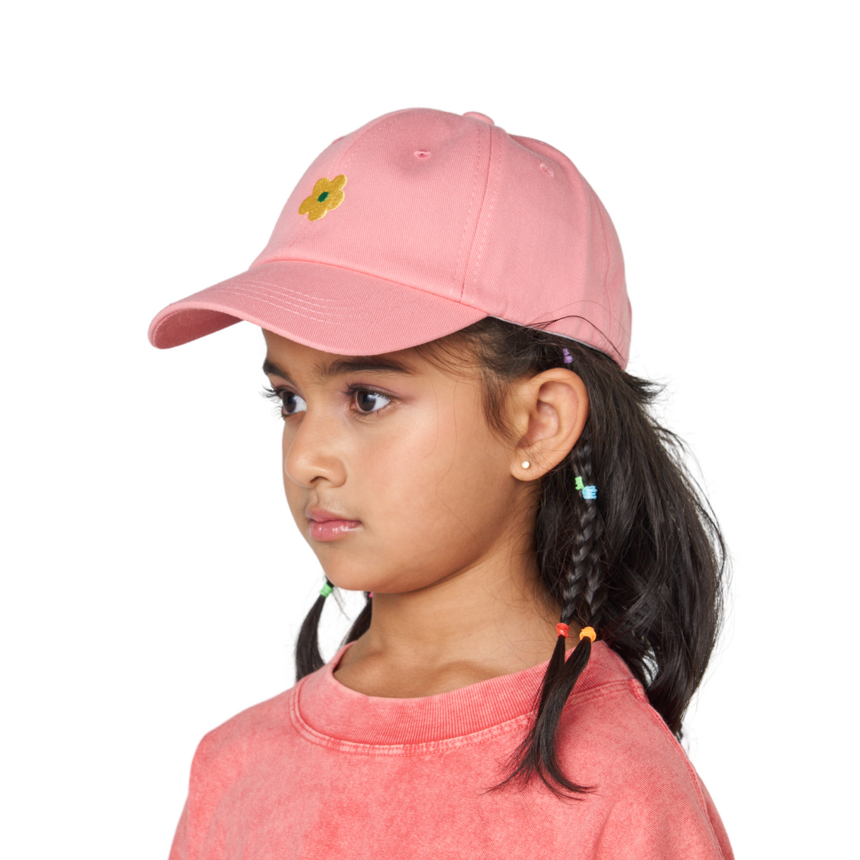 Mini Flower Baseball Cap – Pink