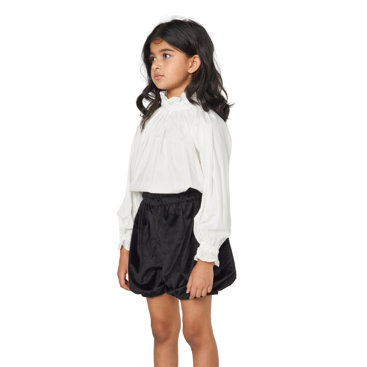 Bubble Satin Shorts – Black