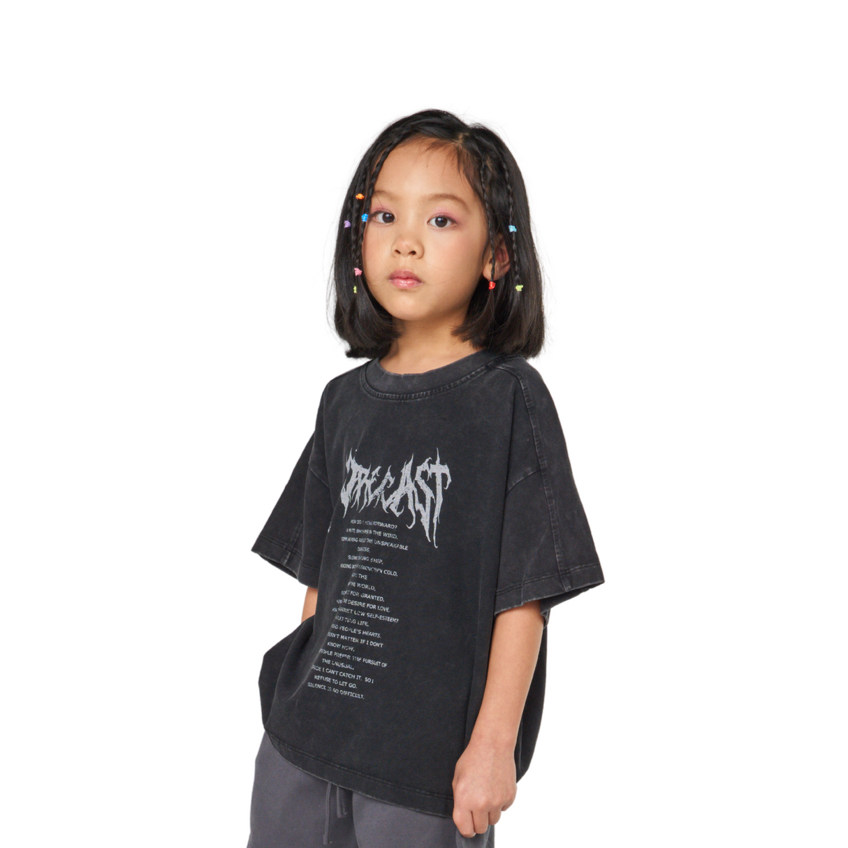 Tour Graphic Oversized Tee – Black