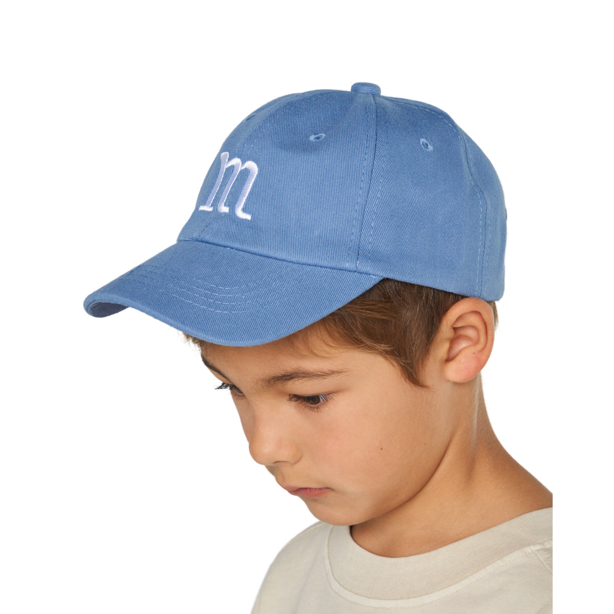Monogram M Baseball Cap – Blue