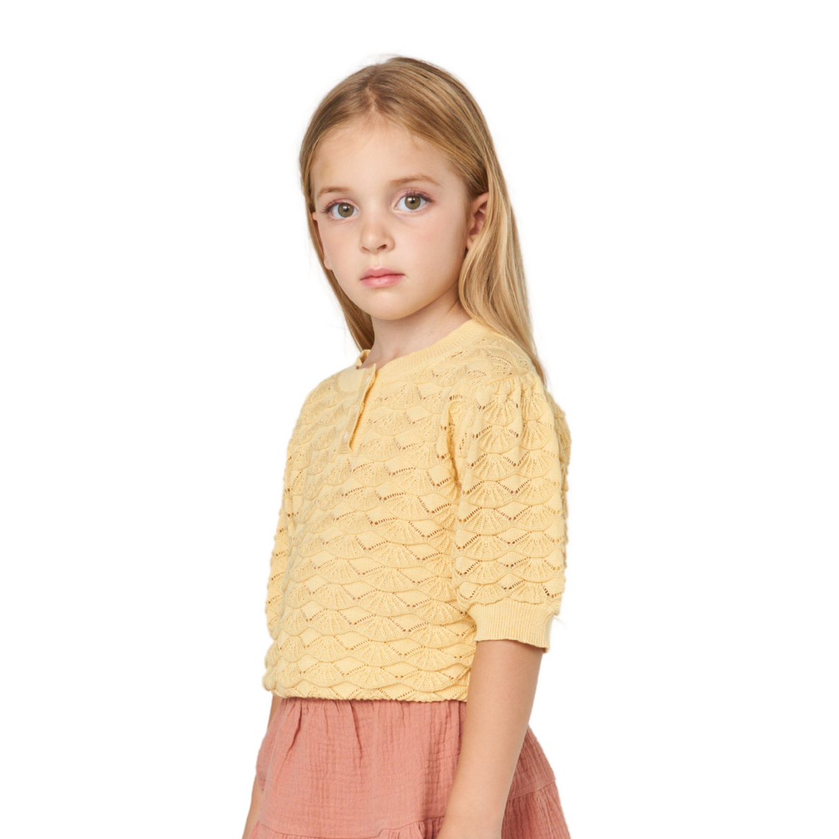 Textured Puff Sleeve Knit Top – Lemon