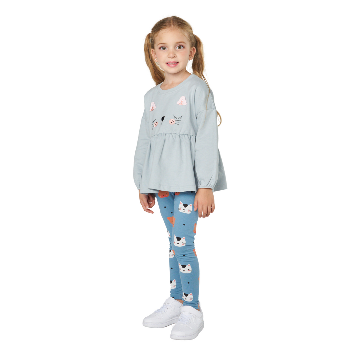 Cat Party Leggings – Blue