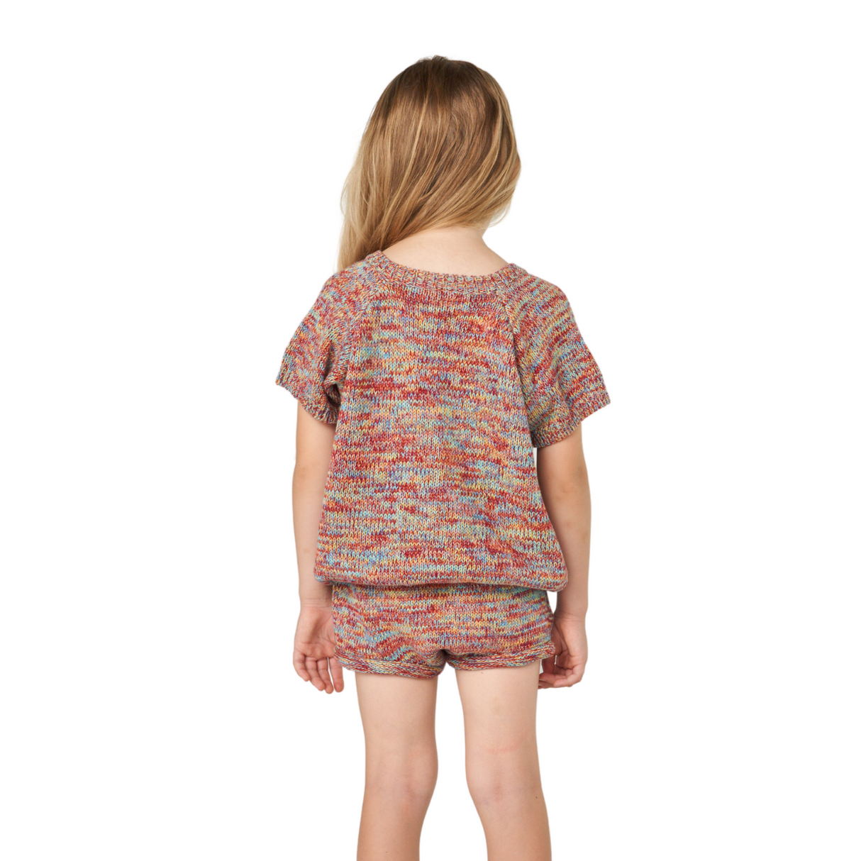 Multicolor Knit Set – Top and Shorts