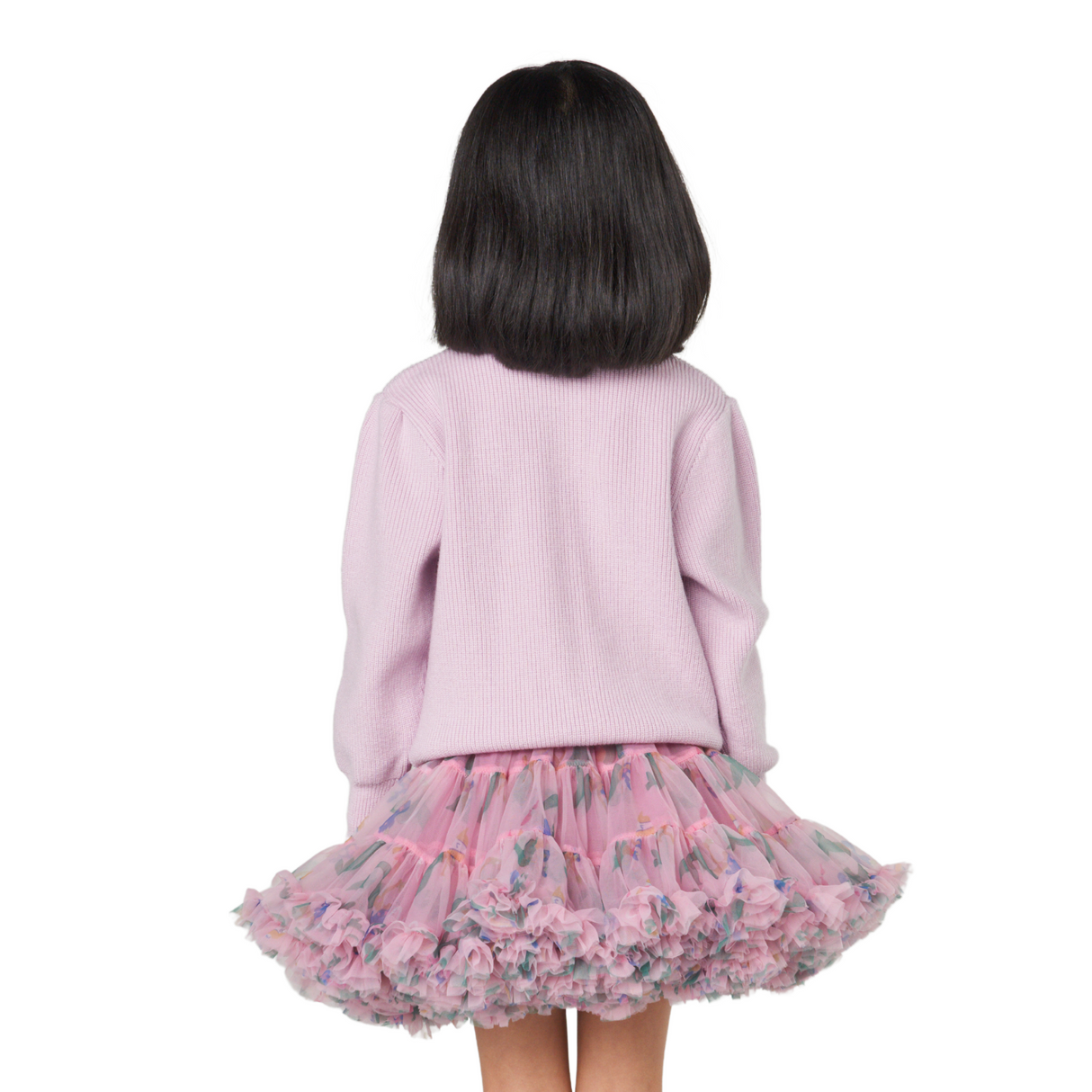 Floral Ruffle Tutu Skirt – Pink Bloom