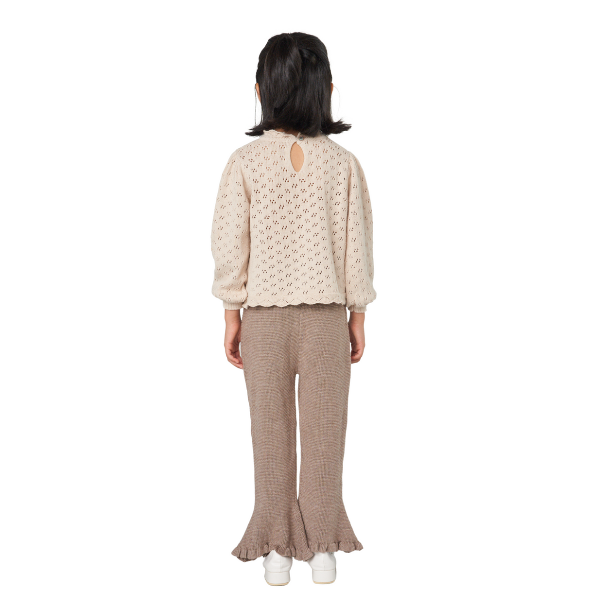 Ribbed Knit Flare Pants – Cocoa