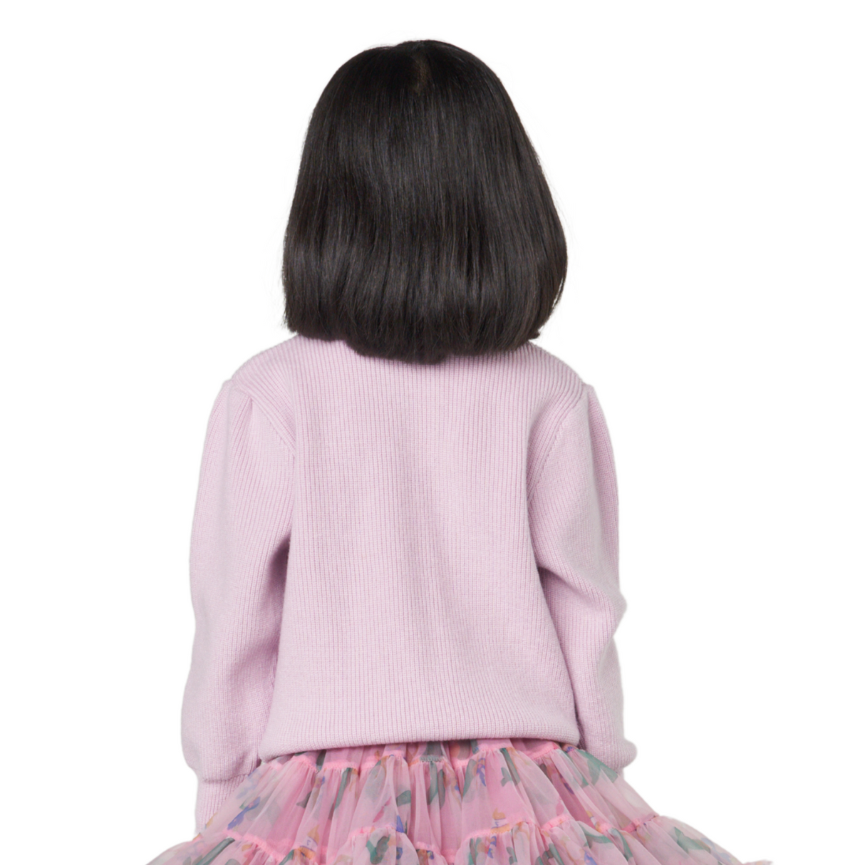 Bow Detail Knit Cardigan – Lilac