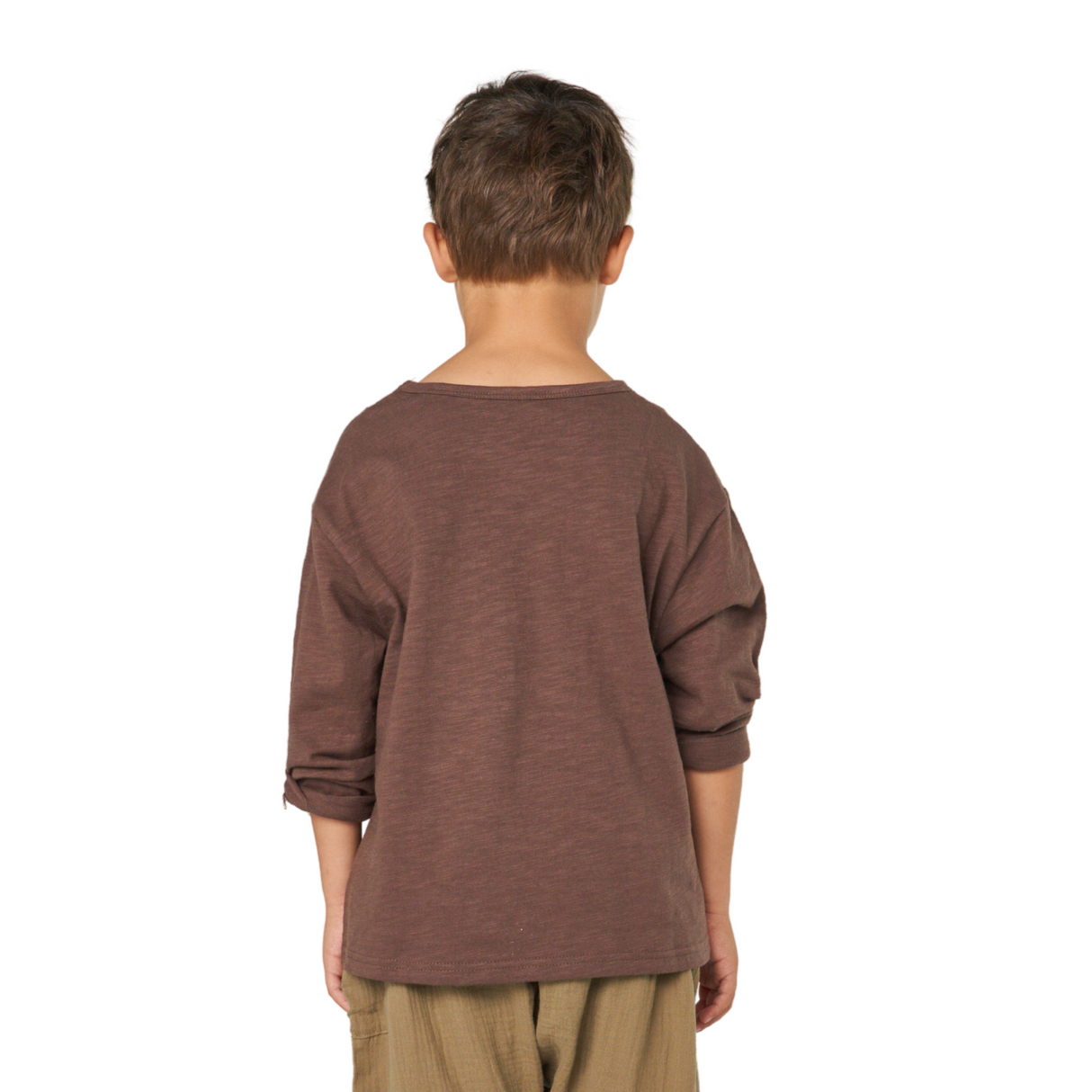 Long Sleeve Pocket Tee – Mocha