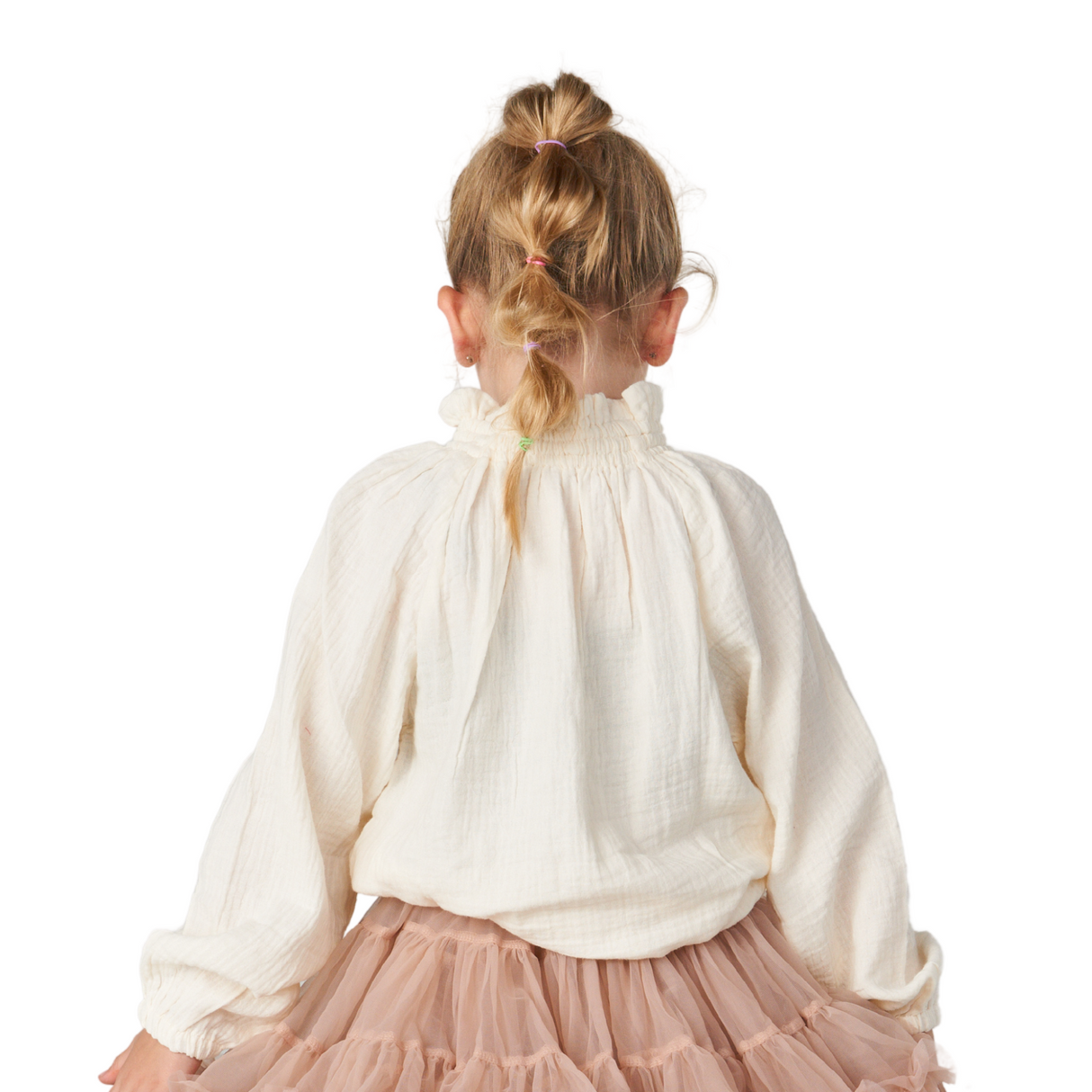 Ruffle Mock Neck Top – Ivory