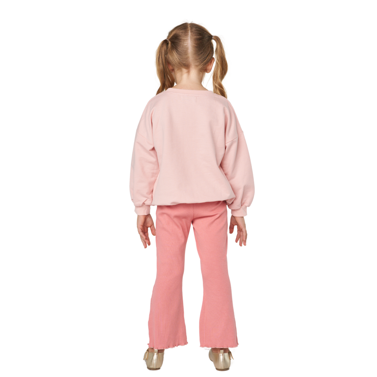 Stretch Flare Pants – Soft Pink