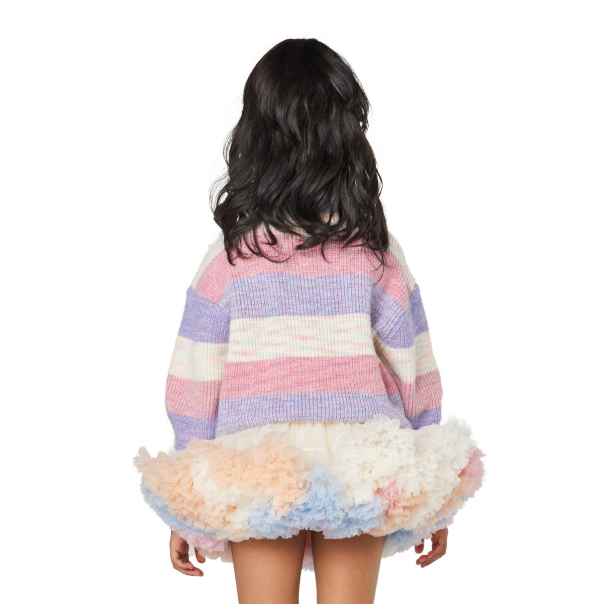 Pom Pom Stripe Sweater – Pastel Multi