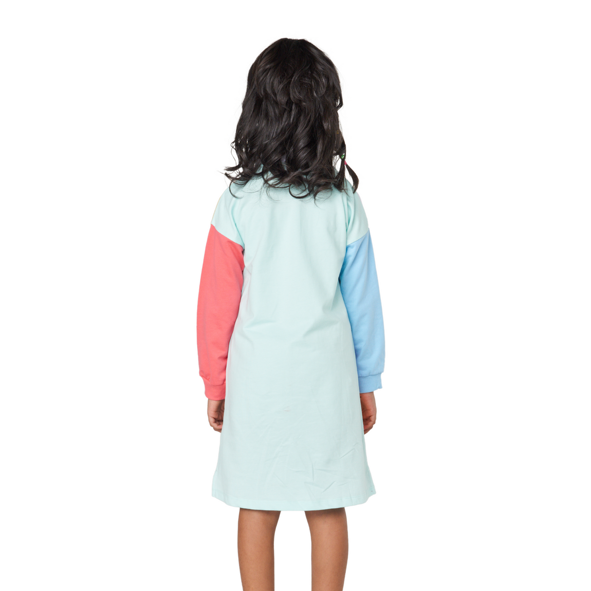 Colorblock Polo Dress with Bunny Patch