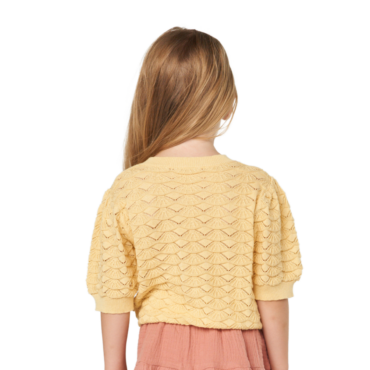 Textured Puff Sleeve Knit Top – Lemon