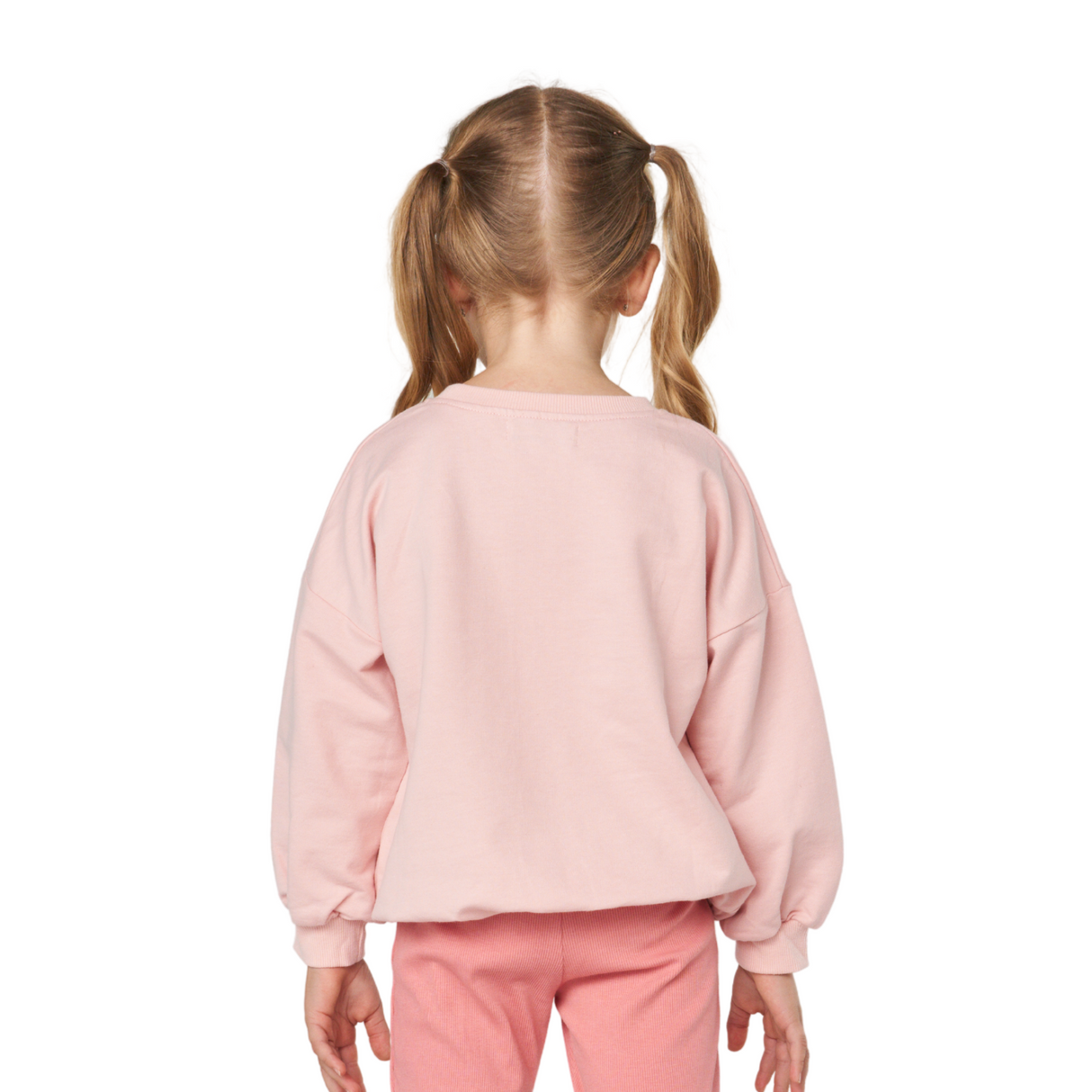 “Happy Rainbow” Sweatshirt – Light Pink