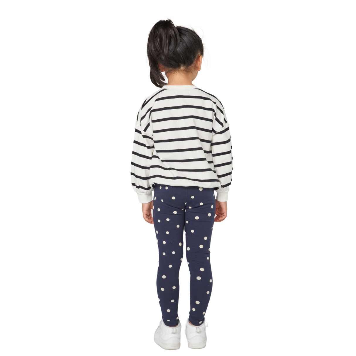 Polka Dot Leggings – Navy