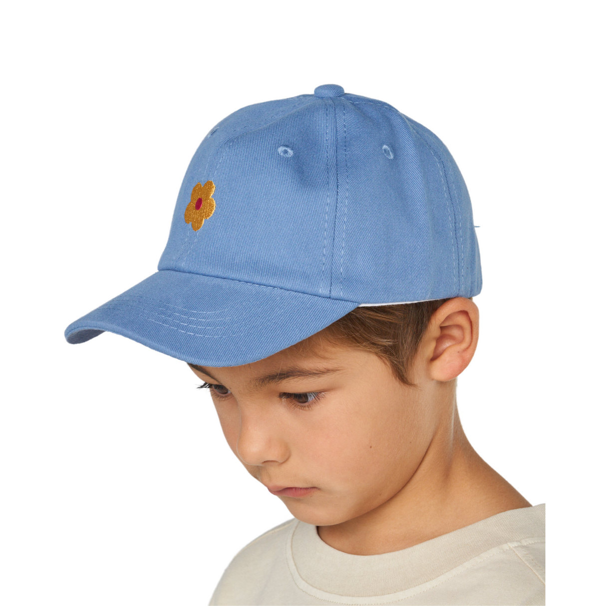 Mini Flower Baseball Cap – Blue