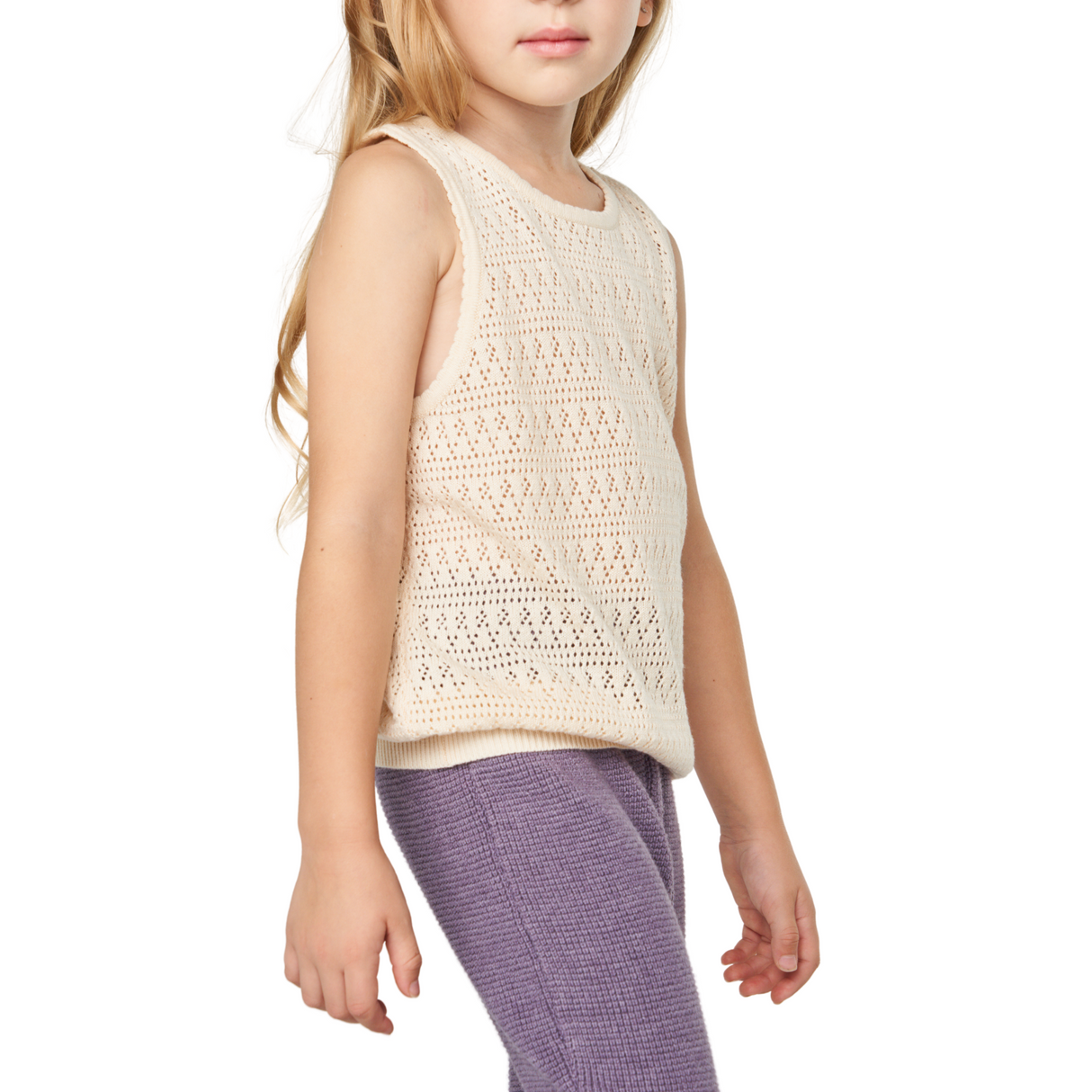 Ribbed Knit Flare Pants – Lavender