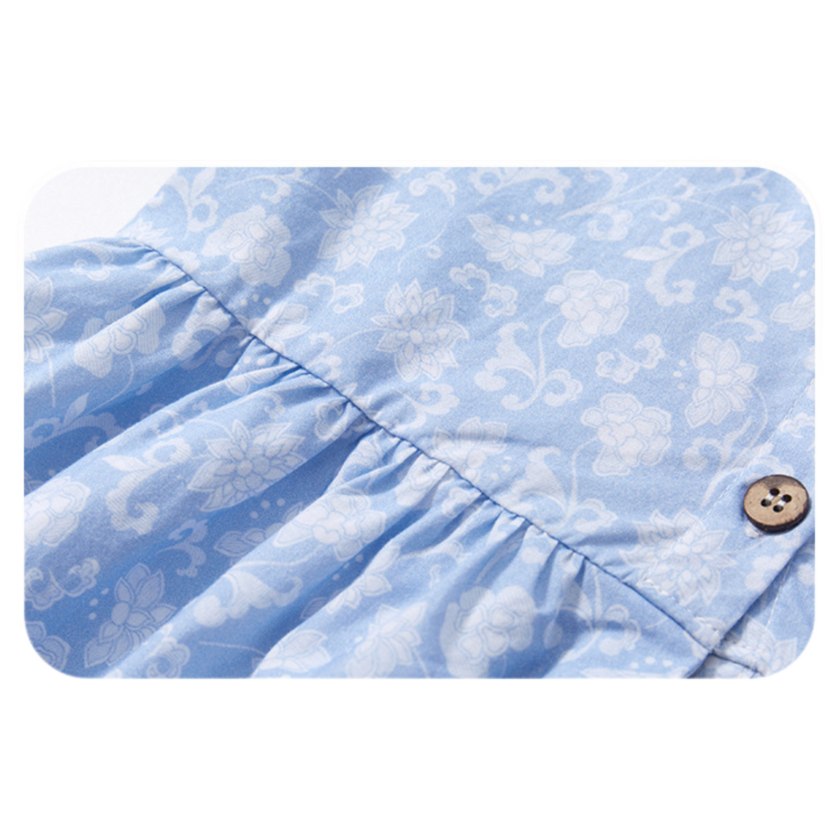 Powder Blue Lace Collar Dress