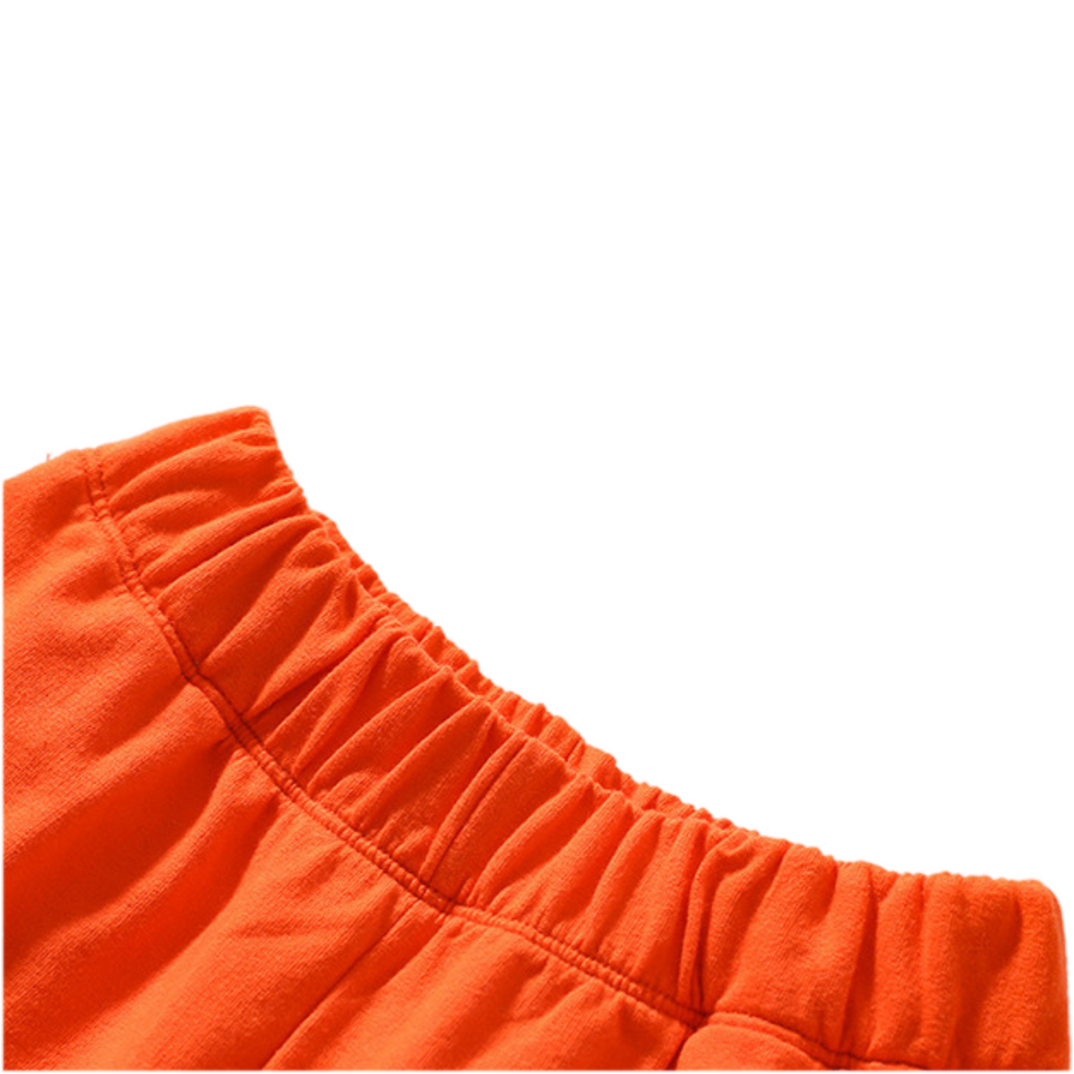 Dino Fun Tee & Shorts Set – Black & Orange