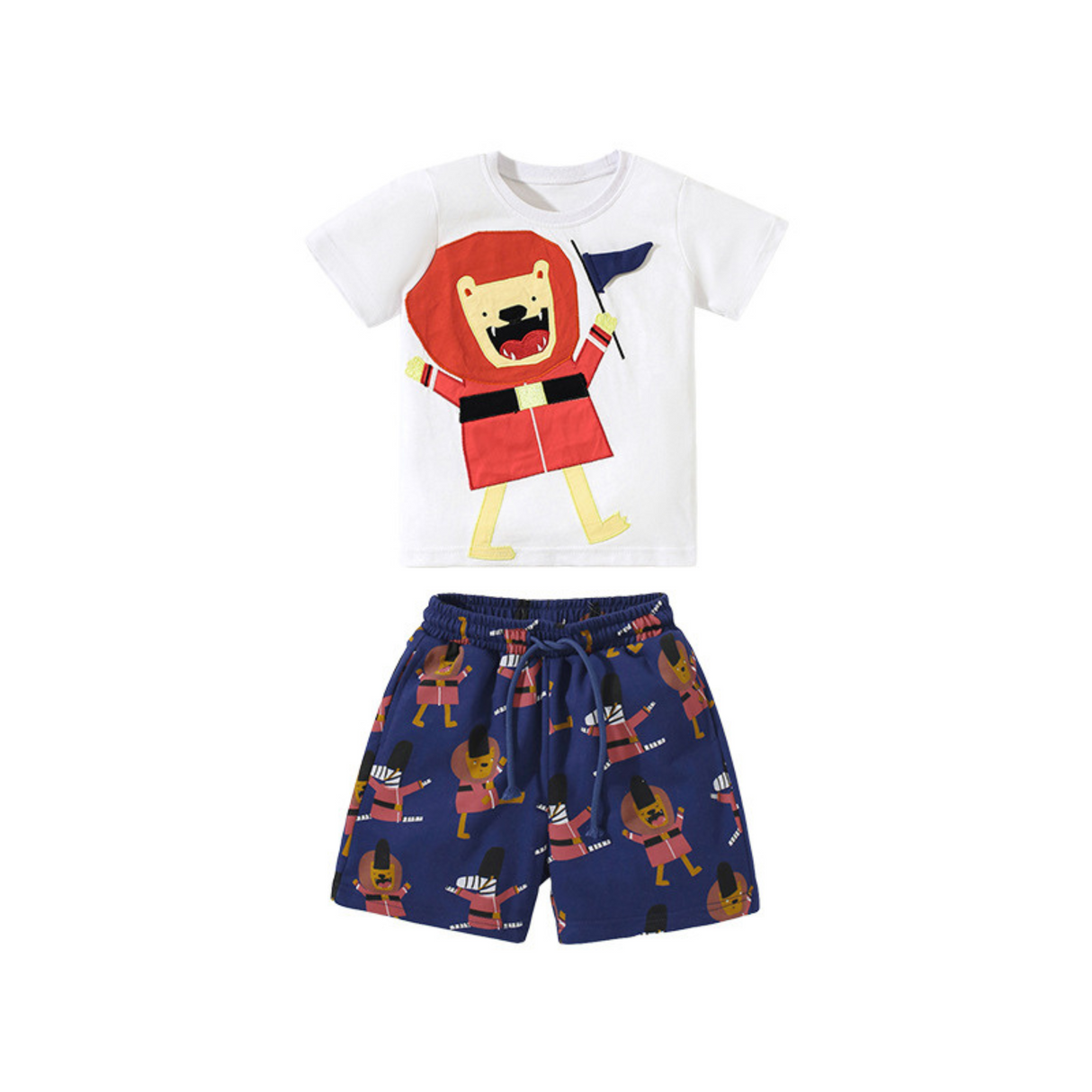 Lion Guard T-Shirt and Shorts Set – White and Navy