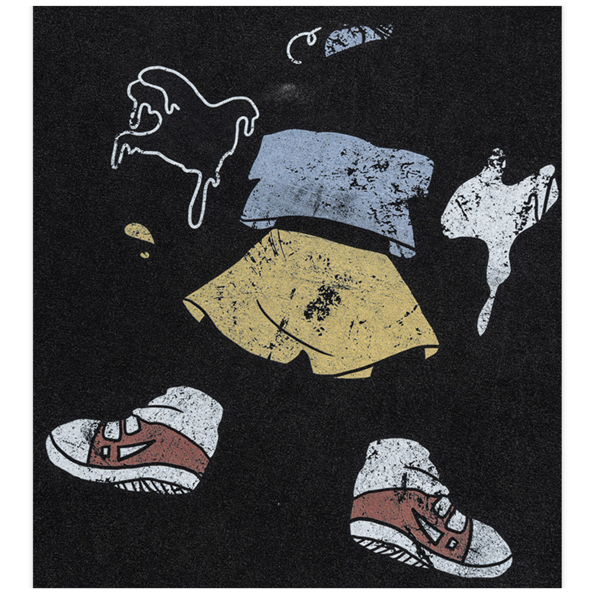 Remain Optimistic Tee – Washed Black