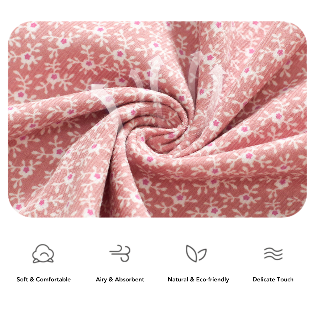 Button-Front Floral Dress – Pink