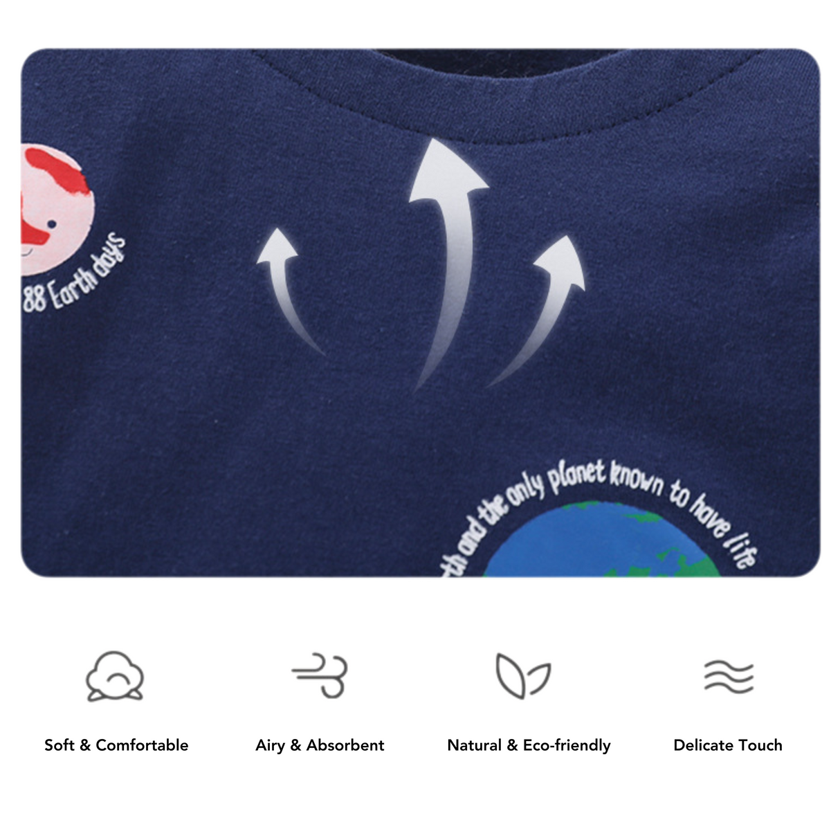 Rainbow Galaxy Long Sleeve Dress – Navy