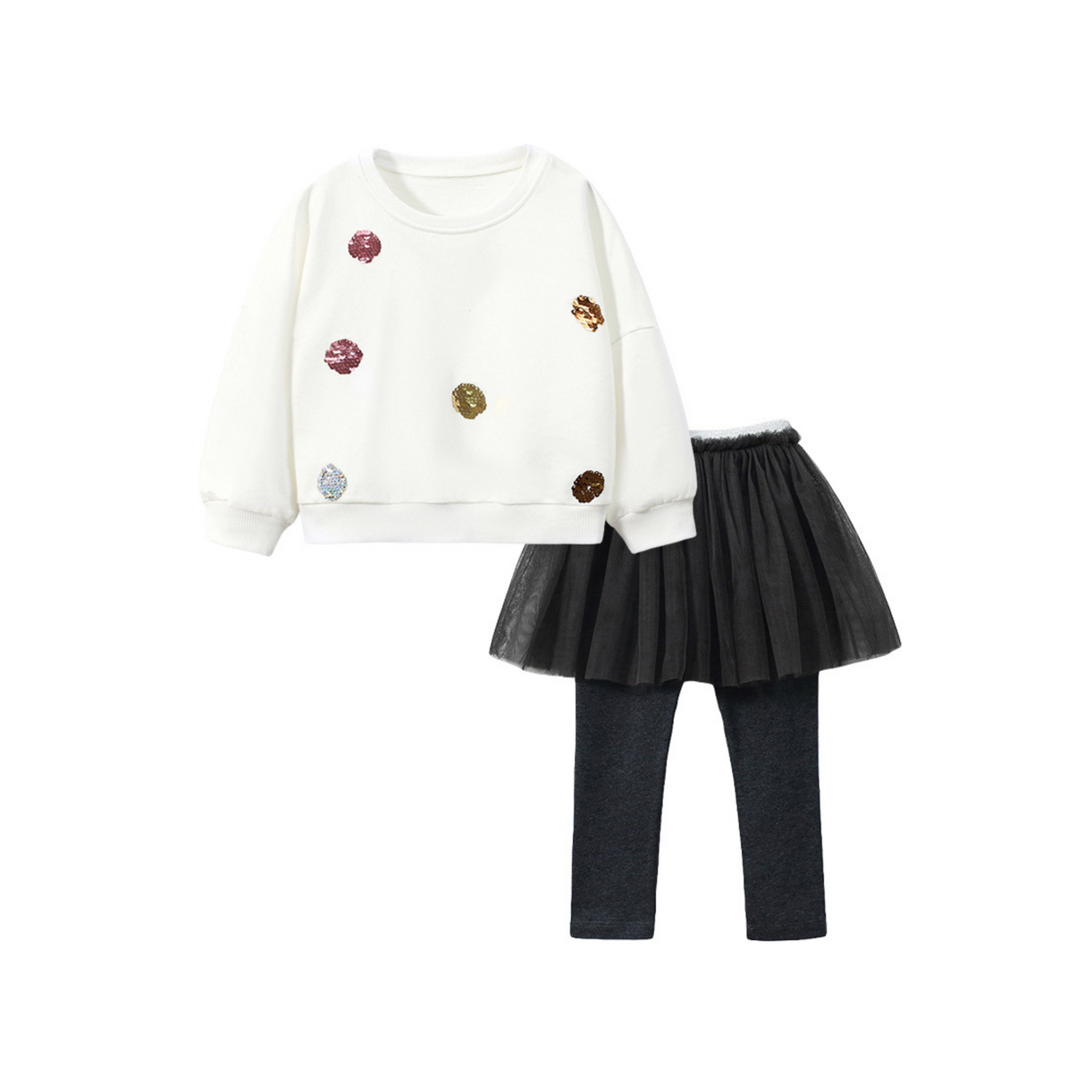 Heart Pop Layered Set – Charcoal