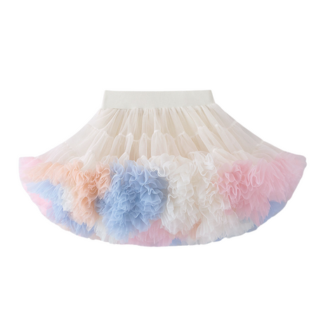 Dreamy Rainbow Super Puffy Princess Skirt