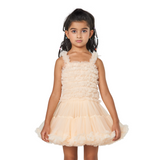 Peach Super Puffy Princess Dress