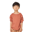 Brick Red Premium Cotton Long Sleeve Loose T-Shirt