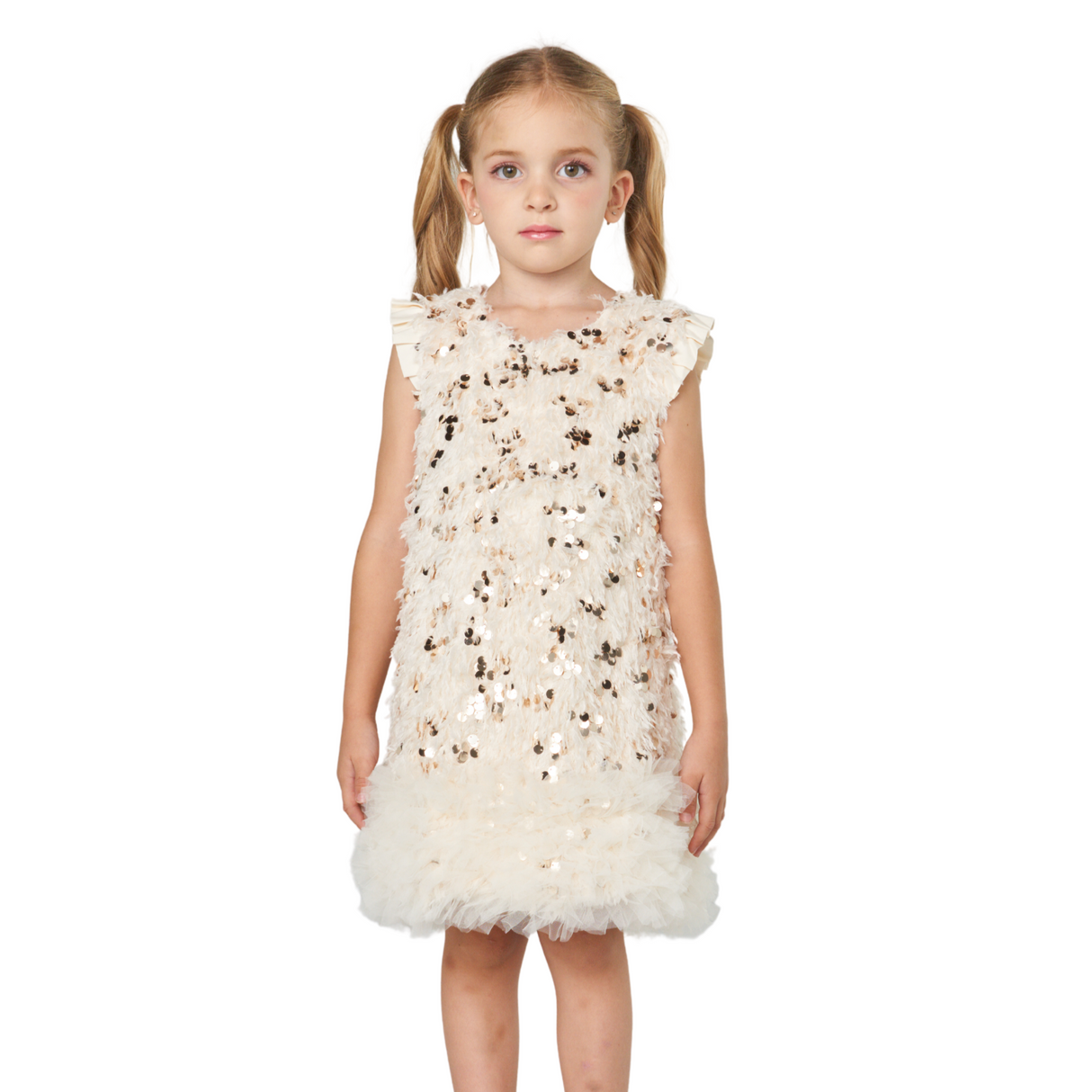 Sparkly Bow Long Sleeve Princess Dress