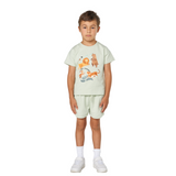 Zoo Animal Print T-Shirt and Shorts Set