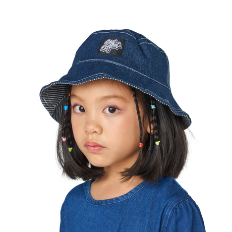 Denim Bucket Hat - Dark Blue