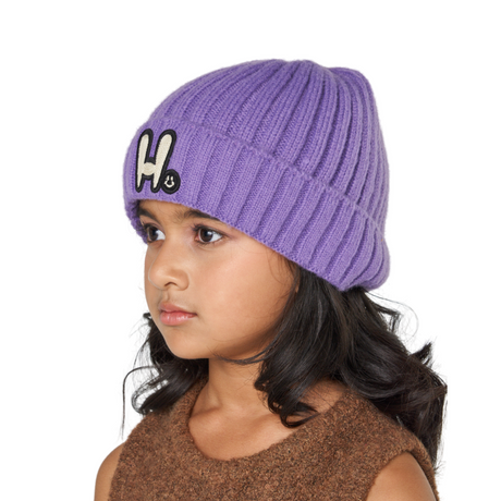 Knit Beanie - Purple