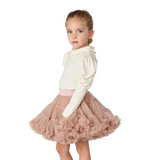 Beige Super Puffy Princess Skirt