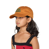 Baseball Cap - Orange with Embroidered Letters