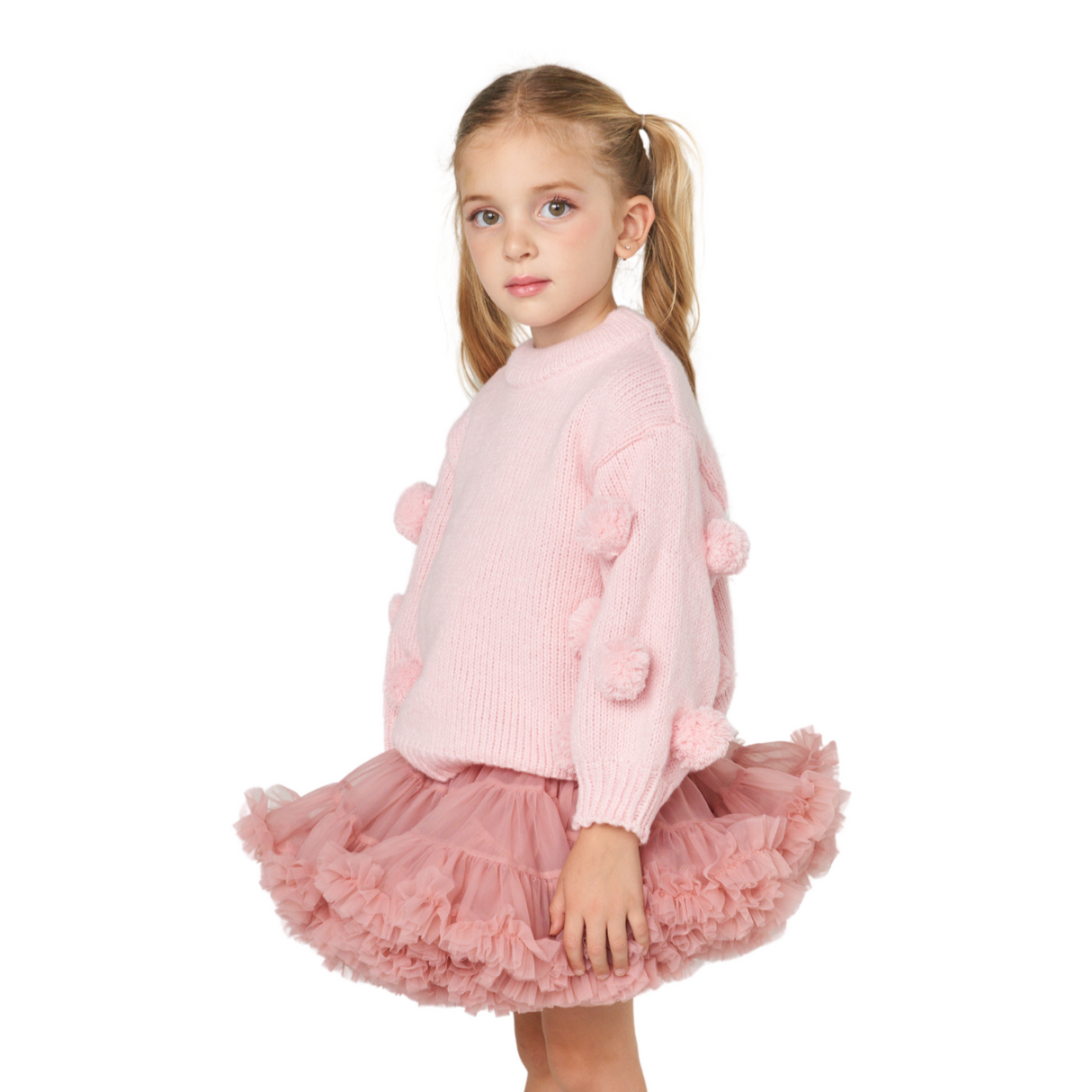 Dusky Pink Super Puffy Princess Skirt