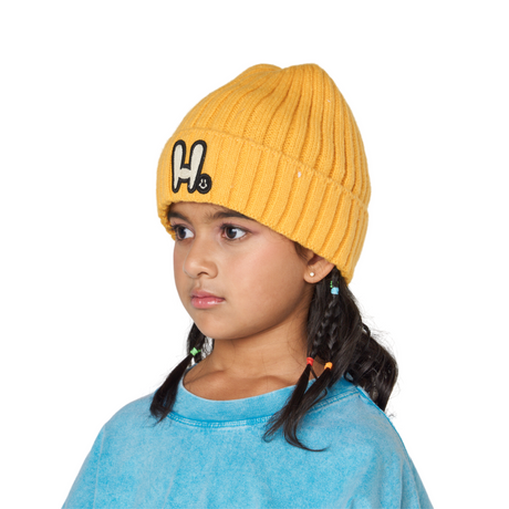 Knit Beanie - Yellow